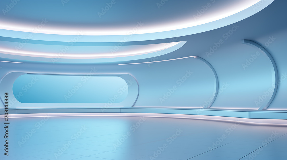 Calm Blue Overture in a Contemporary Space
Calm Blue Overture in a Contemporary Space