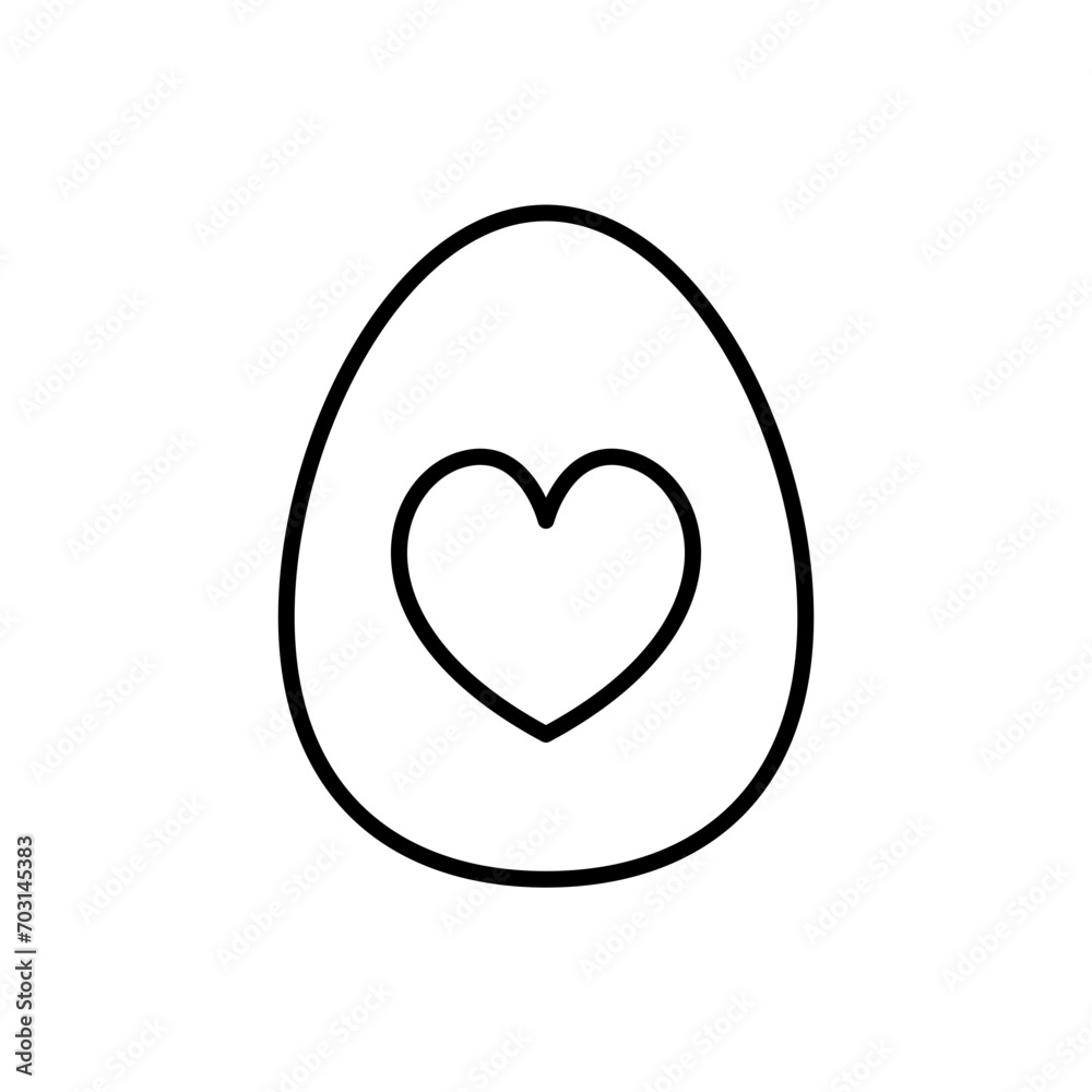 Egg love outline icons, minimalist vector illustration ,simple transparent graphic element .Isolated on white background Egg love outline icons, minimalist vector illustration ,simple transparent graphic element .Isolated on white background