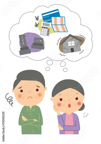 将来が不安になる老夫婦