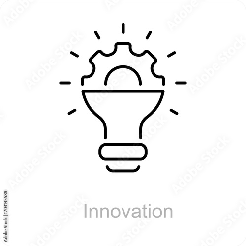 Innovation and idea icon concept 