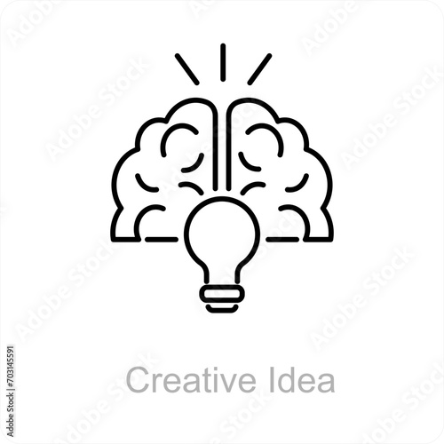 Creative Idea and idea icon concept 