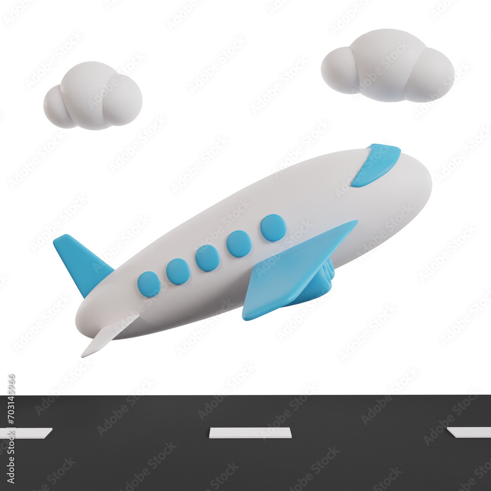 Travel holiday 3d icon render Travel holiday 3d icon render
