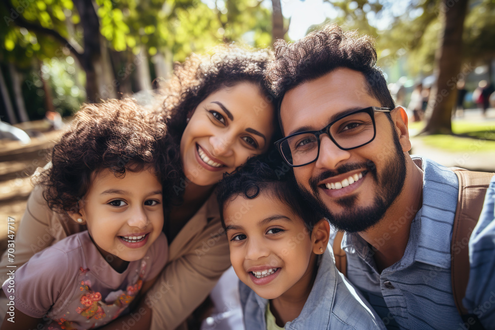 Arab family with man, woman and children portrait in daylight with forest background landscape during the spring, husband, wife and child together Arab family with man, woman and children portrait in daylight with forest background landscape during the spring, husband, wife and child together