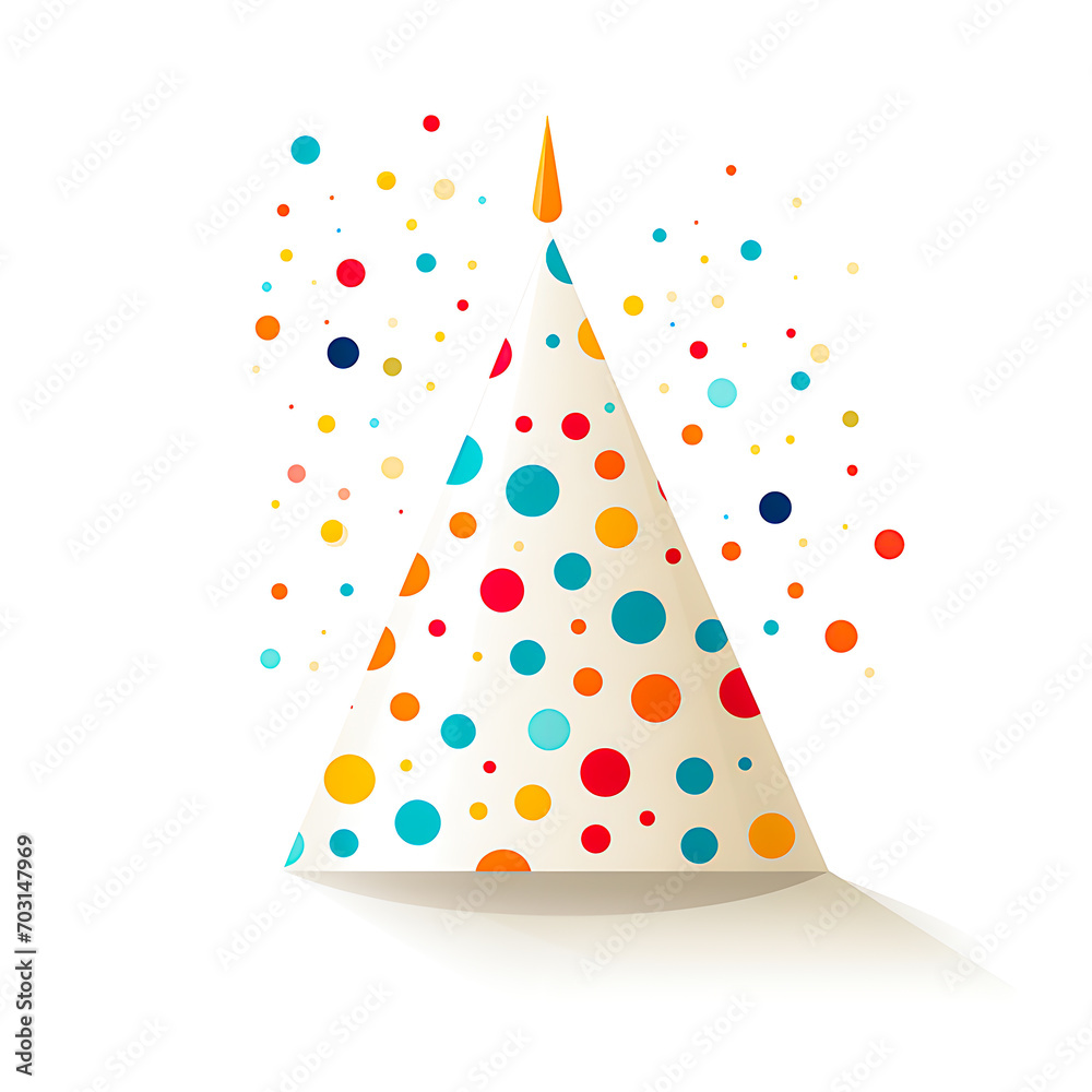 Birthday Cap Fun Adding Vibrancy and Cheer to Festive Parties and Happy Celebrations with Colorful, Generative Ai