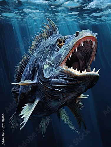 Deep-Sea Fish Wall Prints: Captivating Ocean Wonders