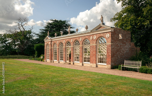 Conservatory Building at Burton Constable Hall, East Yorkshire, England, Classical Architecture