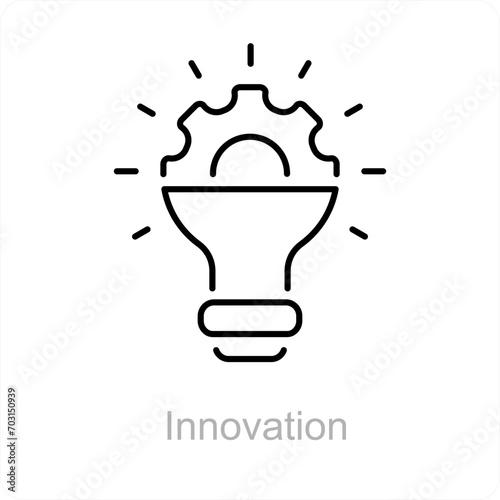 Innovation and idea icon concept 