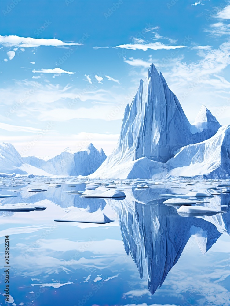 Iceberg Dreams: Captivating Polar Landscapes for Stunning Wall Prints