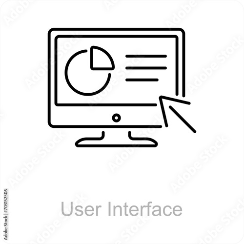 User Interface and ui controls icon concept 