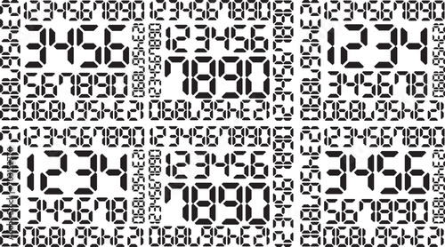 Math Pattern or Number Pattern, number doodle, number background