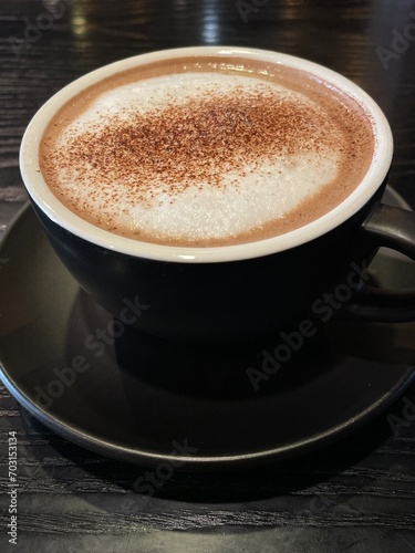 cup of coffee with foam