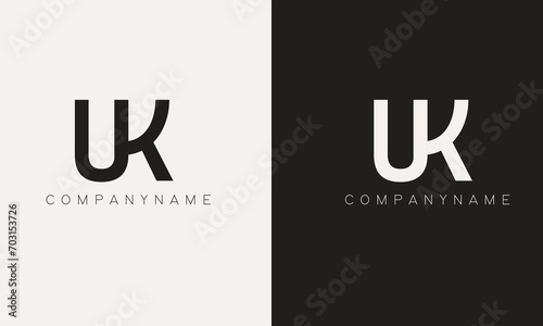 Real Estate UK letter Minimal and unique letter logo design for business identity. Amazing Real Estate logo.