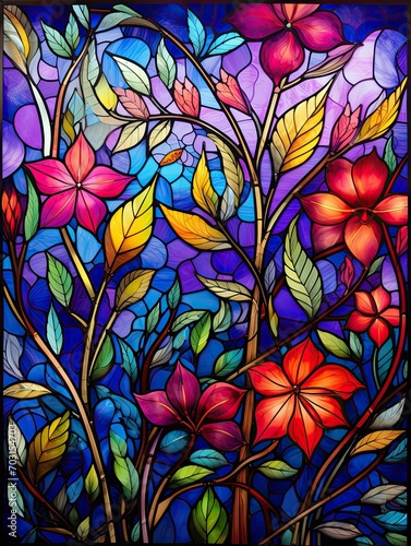 Colorful Illumination: Stained Glass Wall Art in Mesmerizing Hues © Michael
