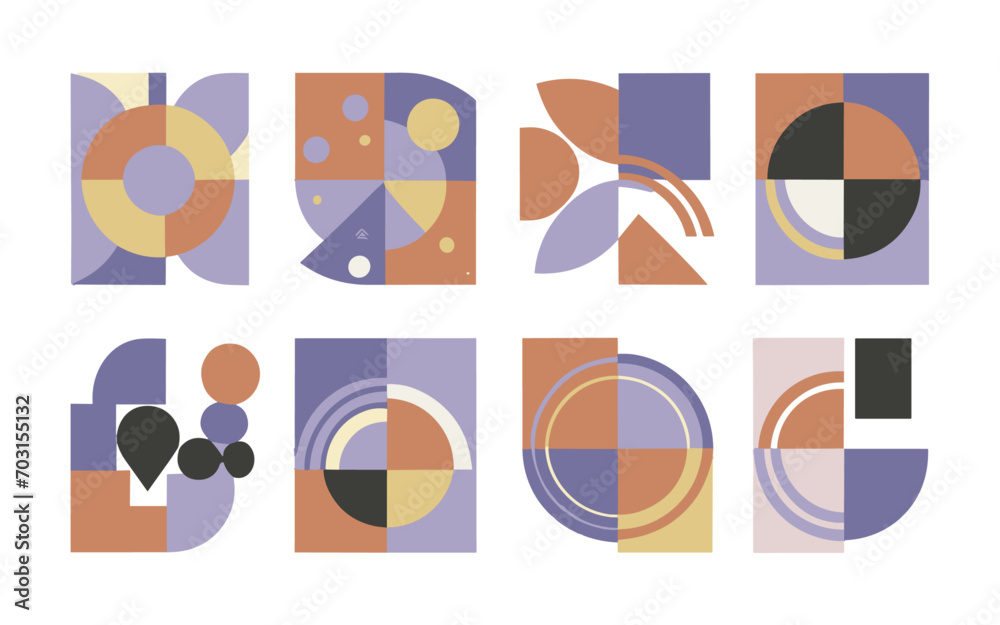 Abstract geometric vector clipart.