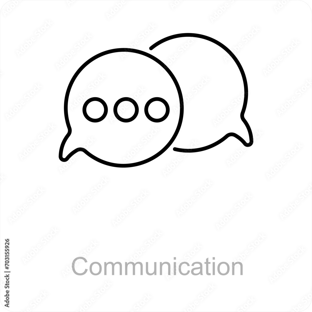 Communication and chat icon concept