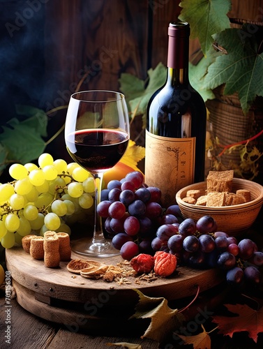 Grape Harvest Celebration: Captivating Wine and Vineyard Imagery