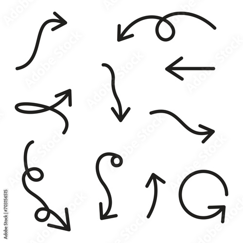 arrow line abstract wavy