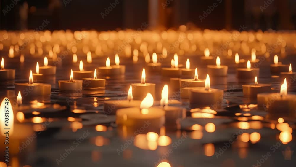 Closeup of the flickering flames of the floating candles as they are blown out, signaling the end of the ritual and leaving a sense of calm and contentment in its wake. Closeup of the flickering flames of the floating candles as they are blown out, signaling the end of the ritual and leaving a sense of calm and contentment in its wake.