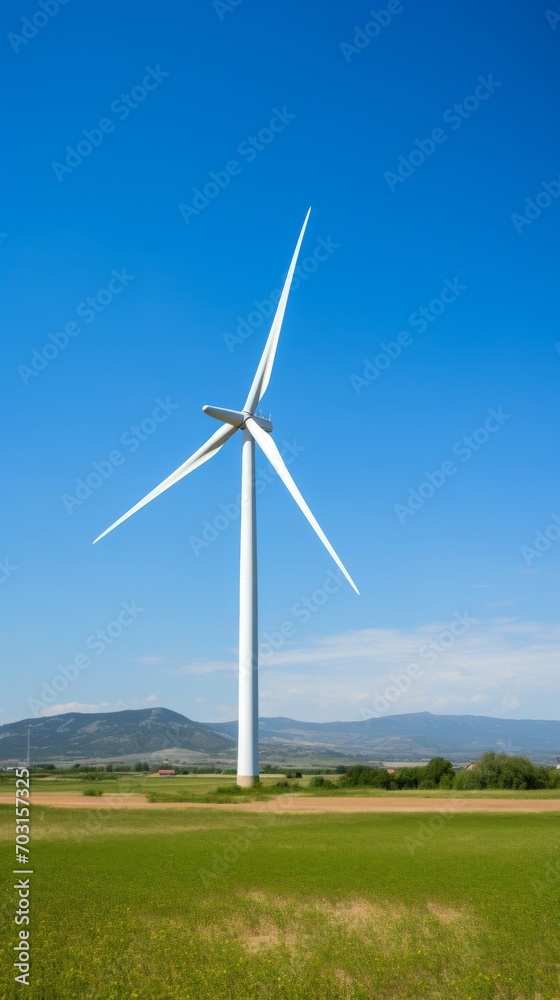 Wind Turbine Generating Renewable Energy in a Vast Field Wind Turbine Generating Renewable Energy in a Vast Field