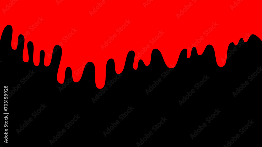 red and black abstract background, red oil spill on black background, blood spill on black background
