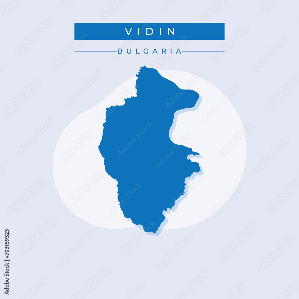 Vector illustration vector of Vidin map Bulgaria Vector illustration vector of Vidin map Bulgaria