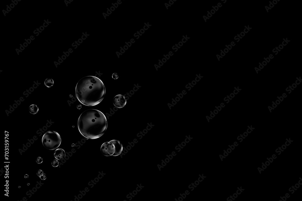 bubbles on black background bubbles on black background