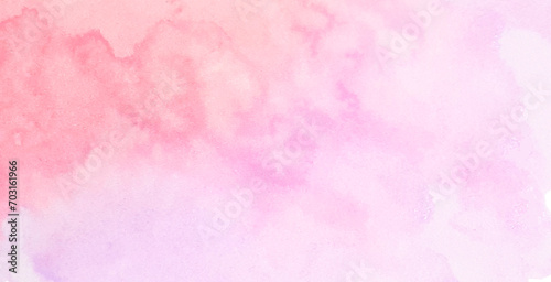 ピンク色の水彩絵の具で描いたピンクの背景 photo