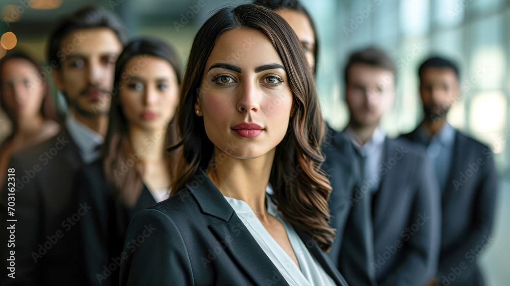 Portrait of successful group of business people at modern office looking at camera. Portrait of happy businessmen and satisfied businesswomen standing as a team. Multiethnic group of people smiling. Portrait of successful group of business people at modern office looking at camera. Portrait of happy businessmen and satisfied businesswomen standing as a team. Multiethnic group of people smiling.