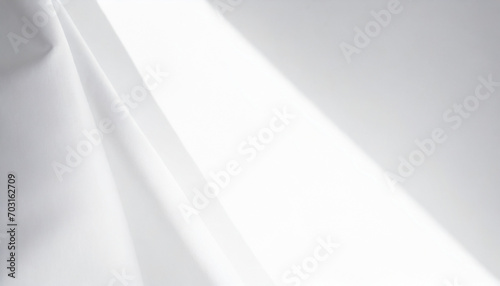 Abstract white background. Minimal geometric white light background