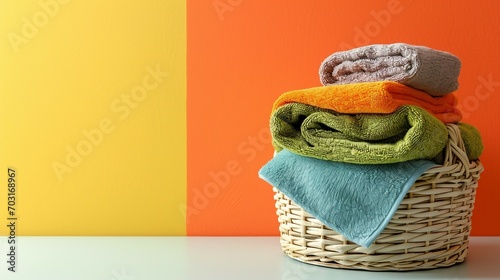 Tidy Towel Stack Arrangement photo