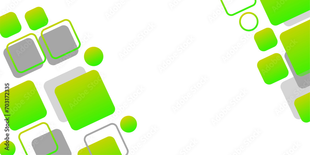 White background with abstract green grey square decoration. Vector illustration for modern presentation background, brochure design, business card background, website slide White background with abstract green grey square decoration. Vector illustration for modern presentation background, brochure design, business card background, website slide