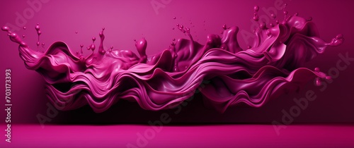 Abstract Background with Liquid Splashes in Pink and Purple Hues - Dynamic and Vibrant Design Perfect for Artistic Projects, Advertisements, or Creative Visuals. Captivating Colors in Fluid Motion.
