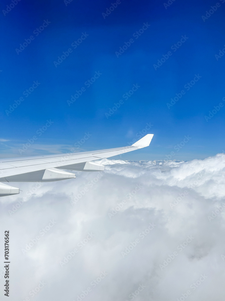 Fototapeta premium Airplane window view