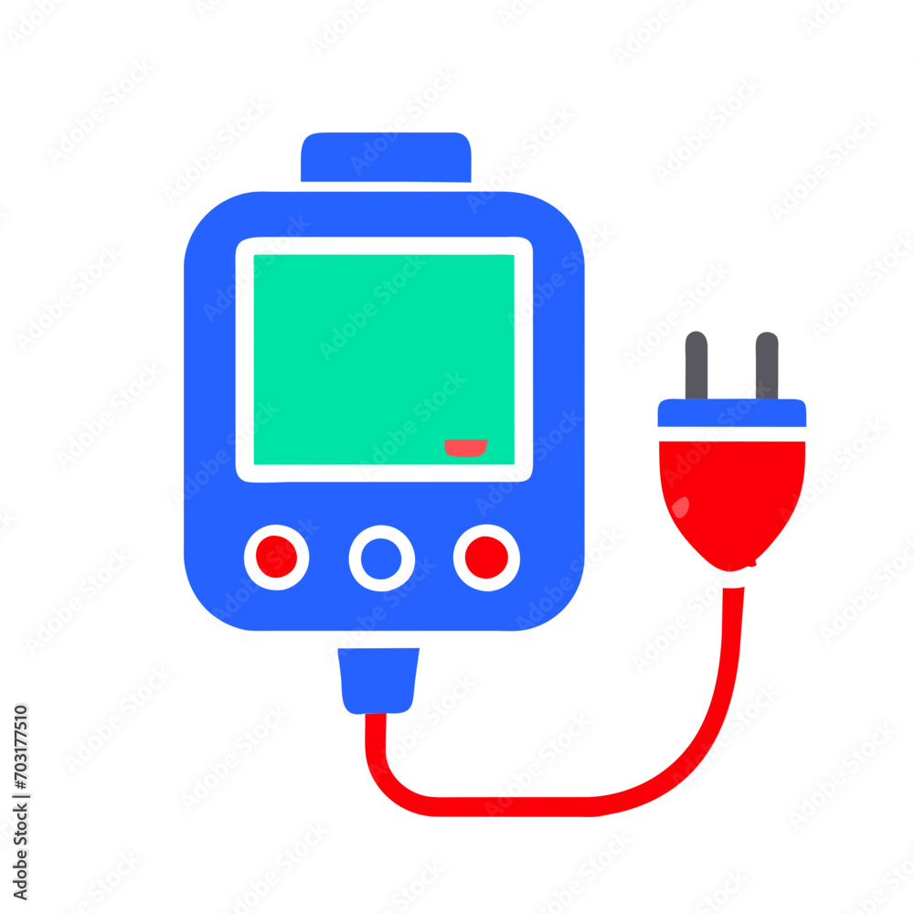 Blood pressure monitor vektor icon illustation Blood pressure monitor vektor icon illustation