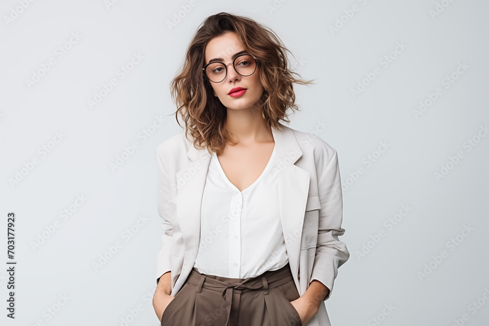 Model posing in sunglasses Model posing in sunglasses