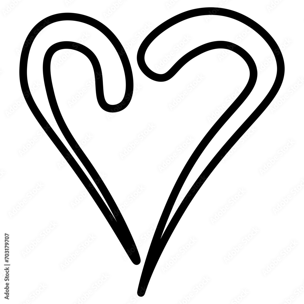 Obraz premium valentine line icon