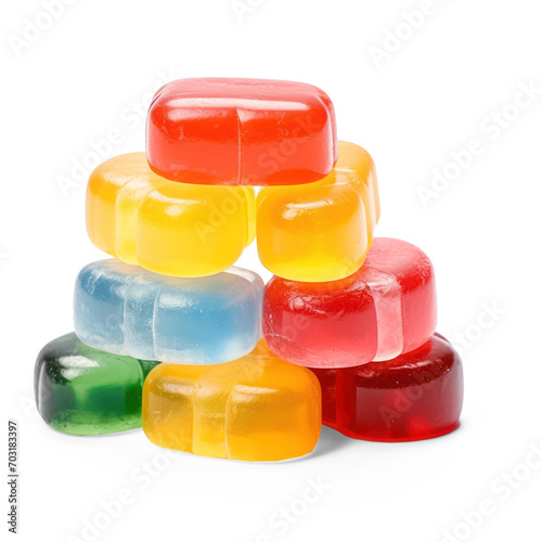 Jelly candy isolate on transparency background png 