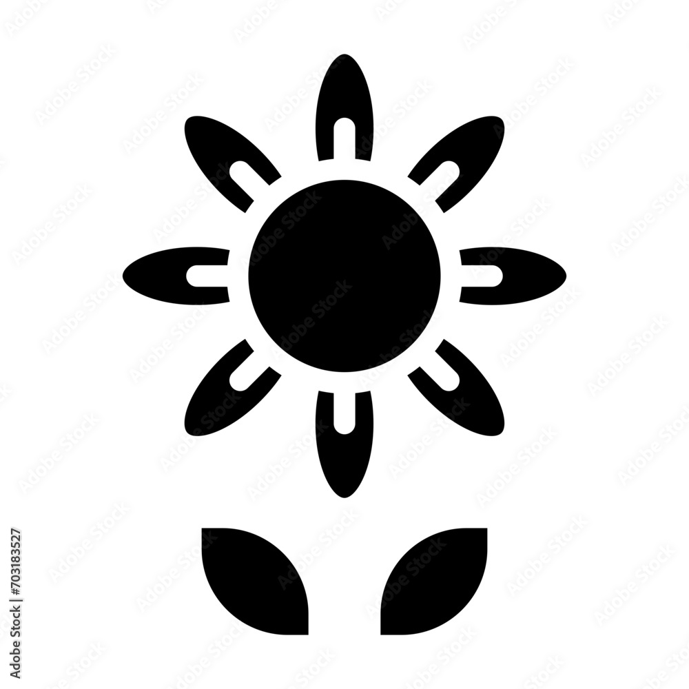 flower glyph icon flower glyph icon