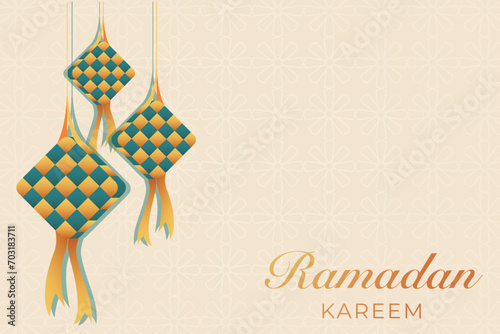 Ramadhan background, Eid al-Fitr background, Islamic new year background greeting card