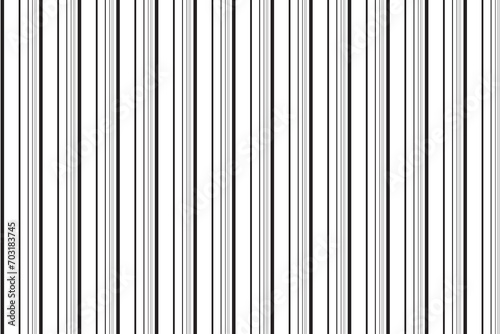 Vertical stripe of regular pattern. Design lines straight black on white background. Design print for illustration, textile, wallpaper, background. Set 11 photo