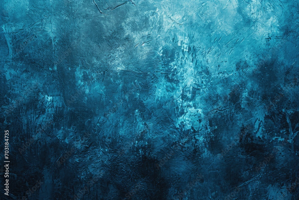 Obraz premium Ocean Depths Grunge Texture - Abstract Expressive Background