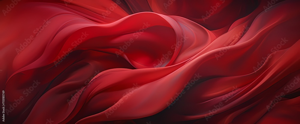 Crimson red silk billowing in the wind, creating a dynamic and dramatic composition Crimson red silk billowing in the wind, creating a dynamic and dramatic composition