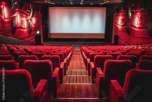 Großes Kino mit roten Sessen 