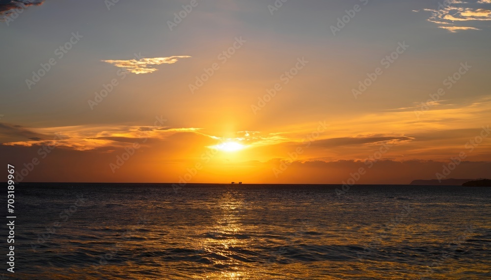 Beautiful twilight over the sea