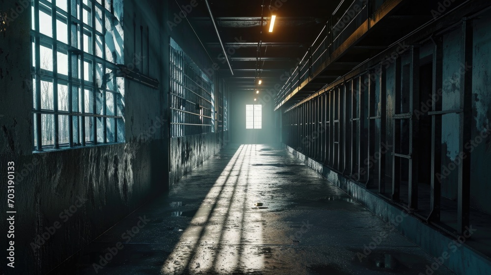 A long hallway with a light at the end. Ideal for illustrating concepts such as hope, progress, and anticipation. A long hallway with a light at the end. Ideal for illustrating concepts such as hope, progress, and anticipation.