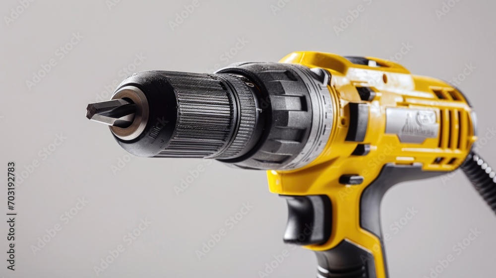 A powerful drill with a cord attached, suitable for various DIY and professional projects. Ideal for drilling holes, driving screws, and more. A powerful drill with a cord attached, suitable for various DIY and professional projects. Ideal for drilling holes, driving screws, and more.