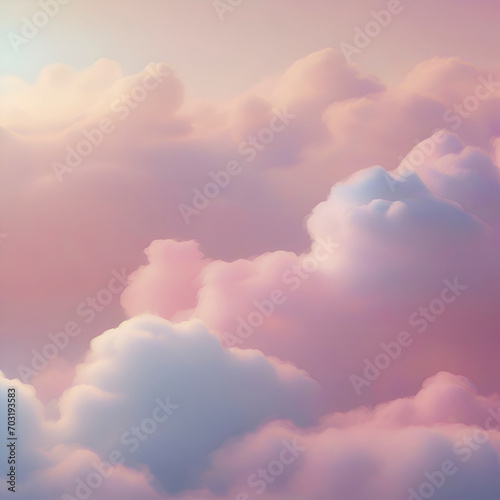 Pastel sky  cloud  and sunlight. color gradient background. 