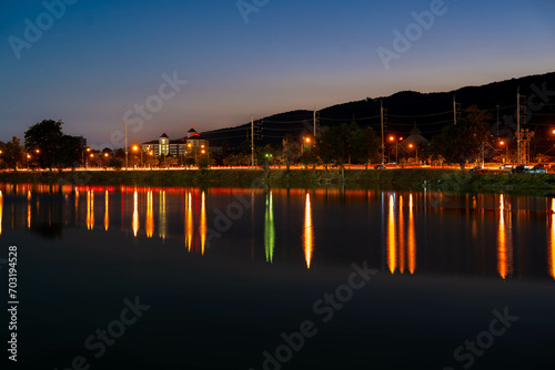 night view of the river © Mongkol