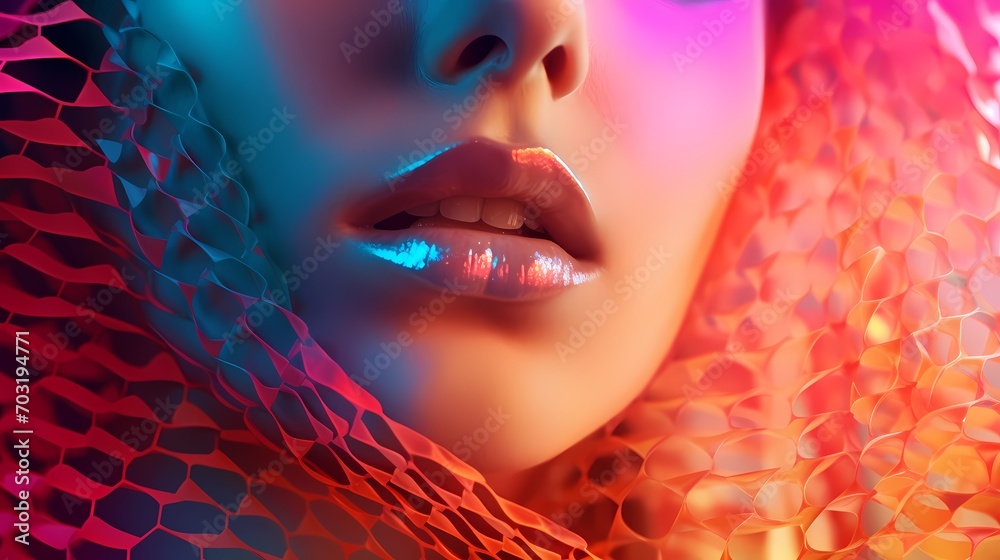 Dynamic gradients of color merge with halftone precision, giving birth ...