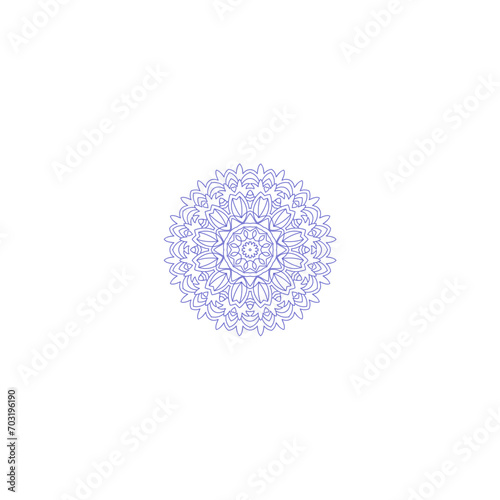 set of vector mandalas with circles mandala